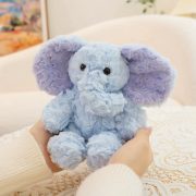Palm-Sized Jiji Elephant Plush - Realistic Baby Elephant Doll, Cute Sleep Companion & Comfort Toy - Image 2