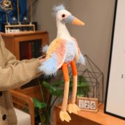 Crane Plush Doll - Long-Legged Bird Stuffed Toy, Cute Gift for Girls, Perfect Event Present & Table Decoration