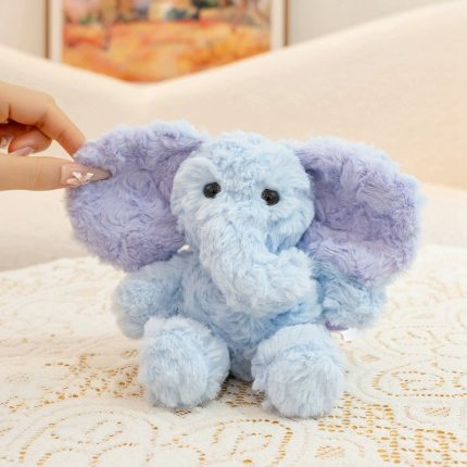 Palm-Sized Jiji Elephant Plush - Realistic Baby Elephant Doll, Cute Sleep Companion & Comfort Toy