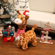 Creative Realistic Giraffe Plush - Cartoon Style Spotted Deer Stuffed Toy, Perfect Christmas Gift & Decoration for Kids