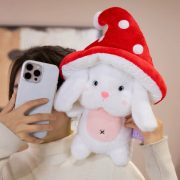 New Mushroom Rabbit Plush Toy - Cute Lop-Eared Bunny Doll, Perfect Claw Machine Prize, Pillow & Birthday Gift - Image 2