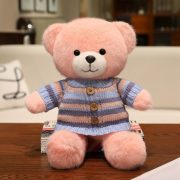 Teddy Bear Plush Toy - Sweater-Wearing Bear Doll, Perfect Claw Machine Prize & Birthday Gift for Girlfriends