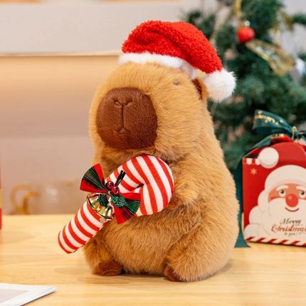 Christmas Capybara Plush Toy - Adorable Capybara Stuffed Animal, Perfect Christmas Gift Pillow for Boys and Girls