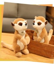 Realistic Big-Eyed Lemur Plush - Long-Tailed Lemur Stuffed Toy, Perfect Forest Zoo Animal Doll - Image 2